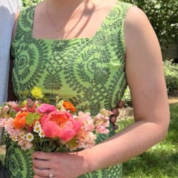 ADELYN RAE Luisa Embroidered Midi Dress - Picture 1 of 5